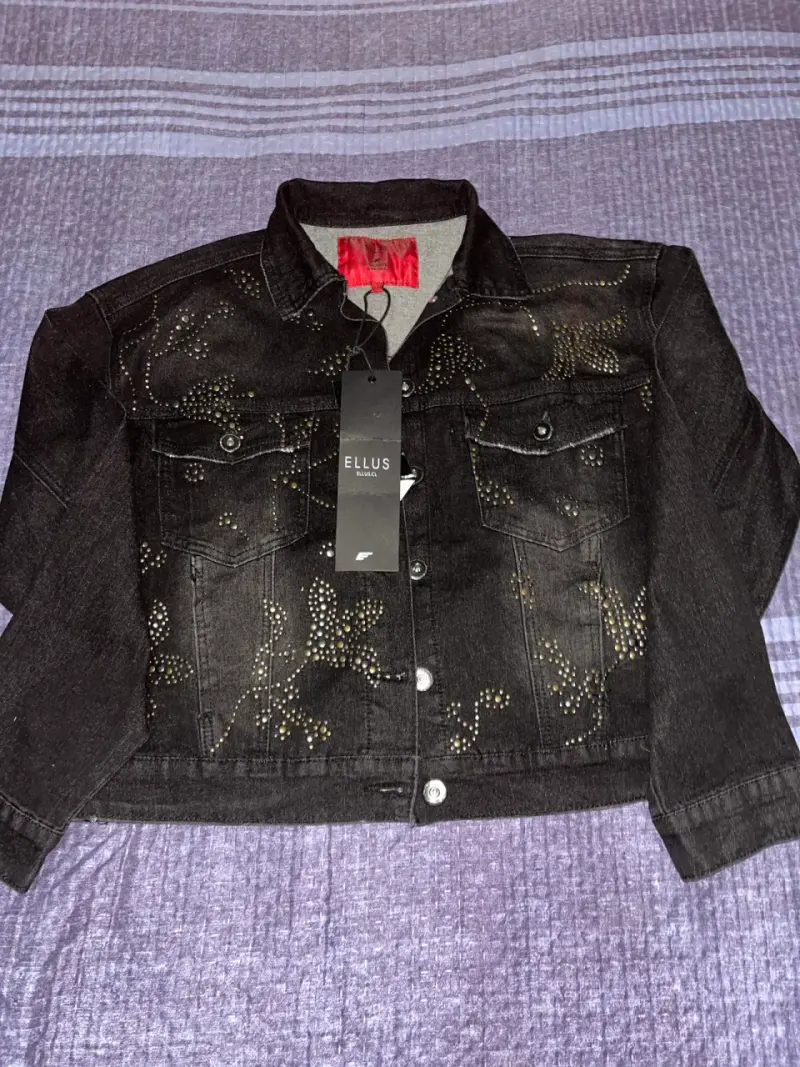 Chaqueta negra con tachas Ellus - 2