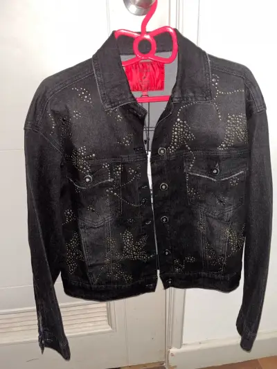 Chaqueta negra con tachas Ellus - miniatura 4