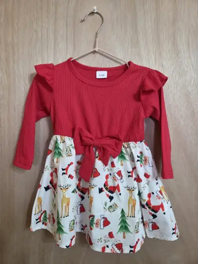 Vestido navideño infantil - miniatura 1