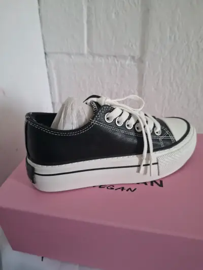 Zapatillas negras con plataforma N•35 - miniatura 1