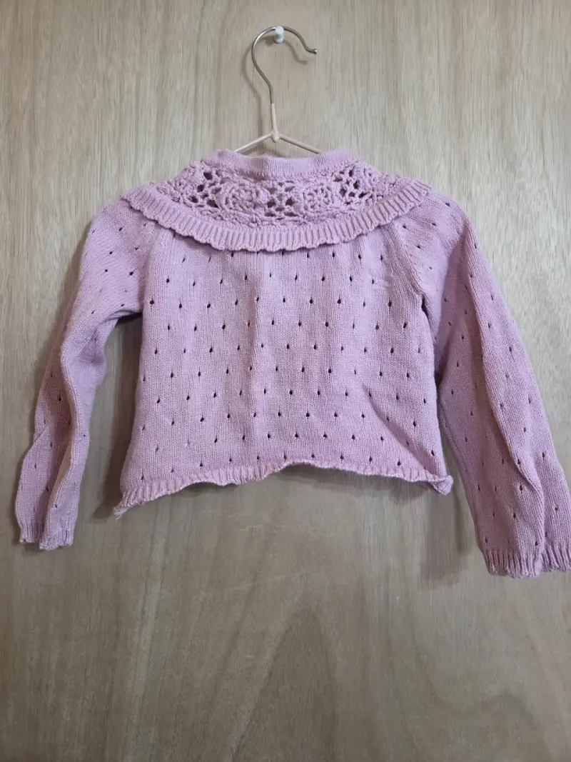 Chaqueta de bebé rosada - 2