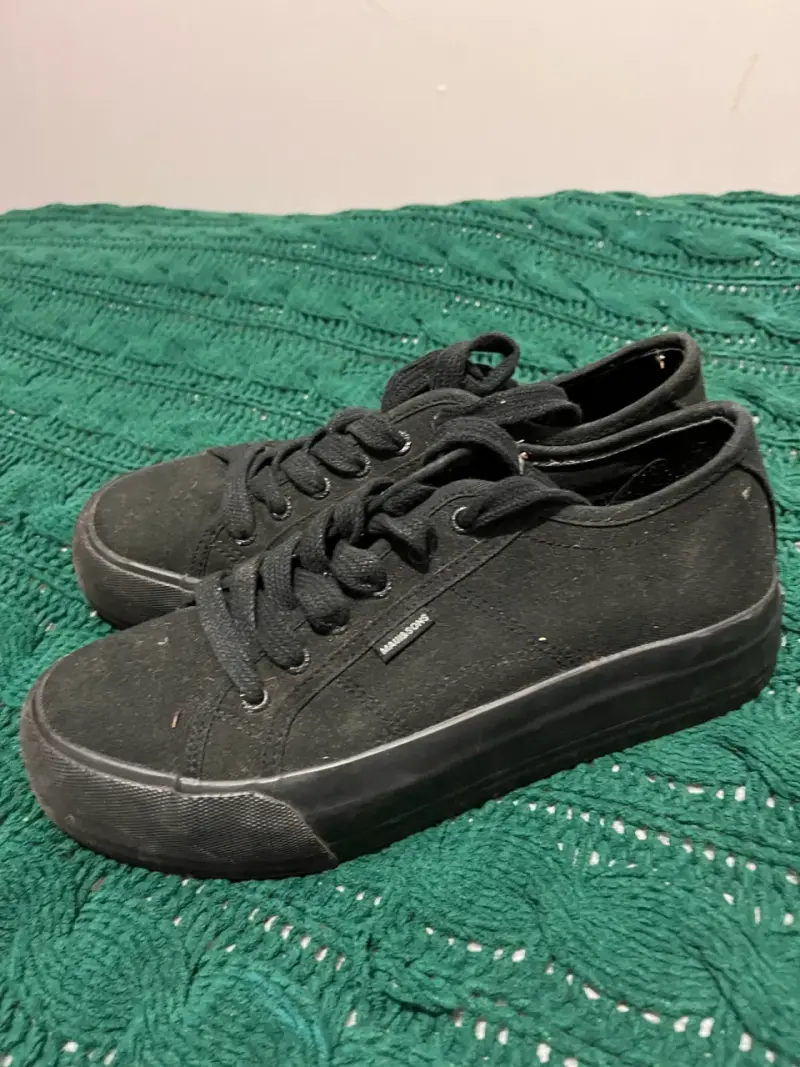 Zapatillas negras de lona - 2