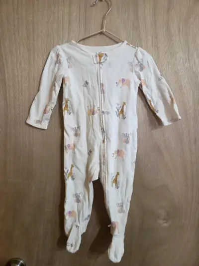 Pijamas enteritos floral para bebé - miniatura 3