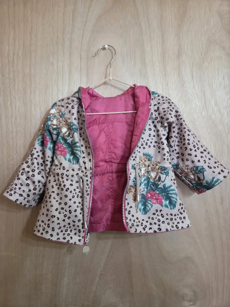 Chaqueta rosada reversible - 3