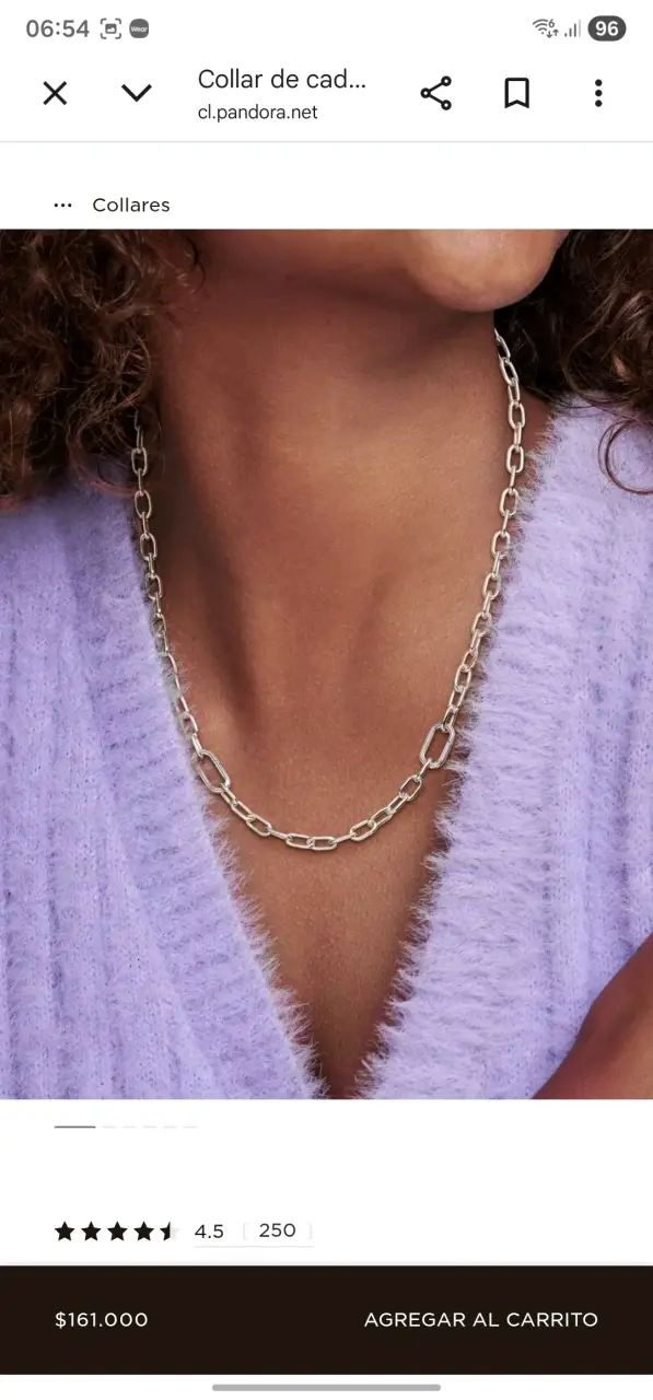 Collar Pandora de plata - 3
