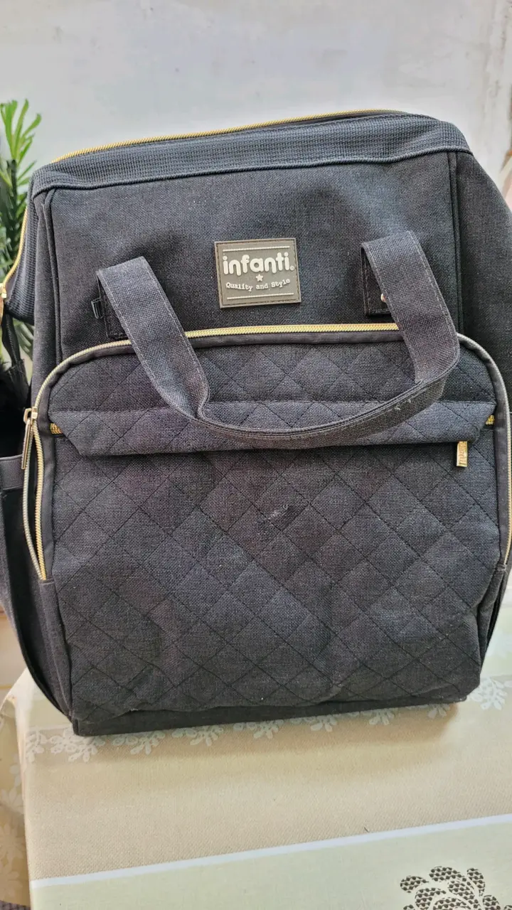 Bolso pañalero gris Infanti - 2