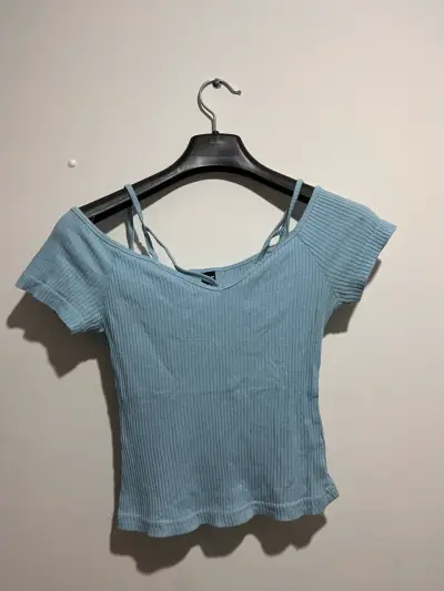 Polera azul con tirantes - miniatura 1