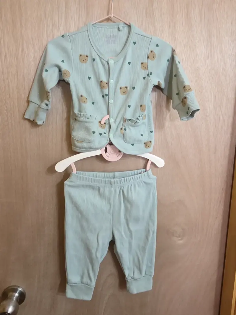 Conjunto bebé verde ositos