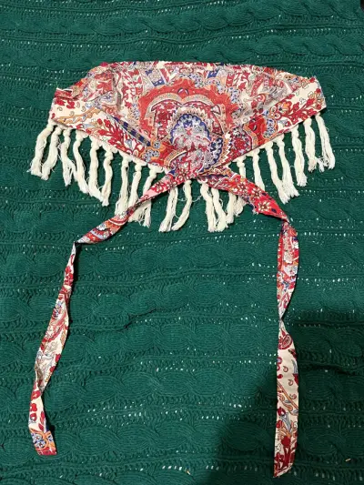Top vintage con flecos - miniatura 1