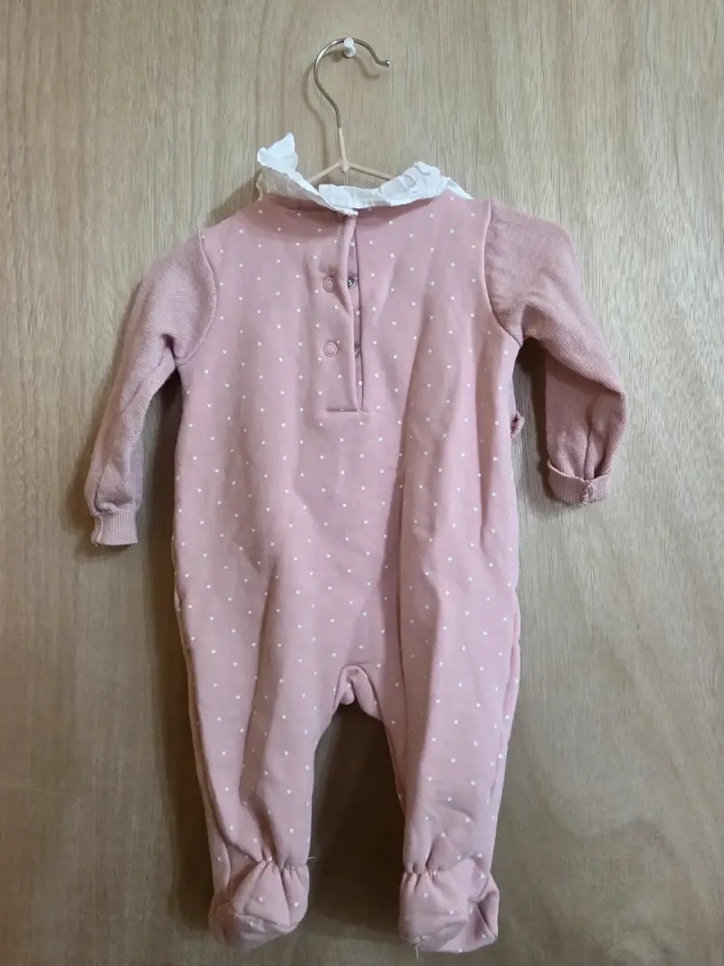 Enterito bebé rosado con chaqueta - 2