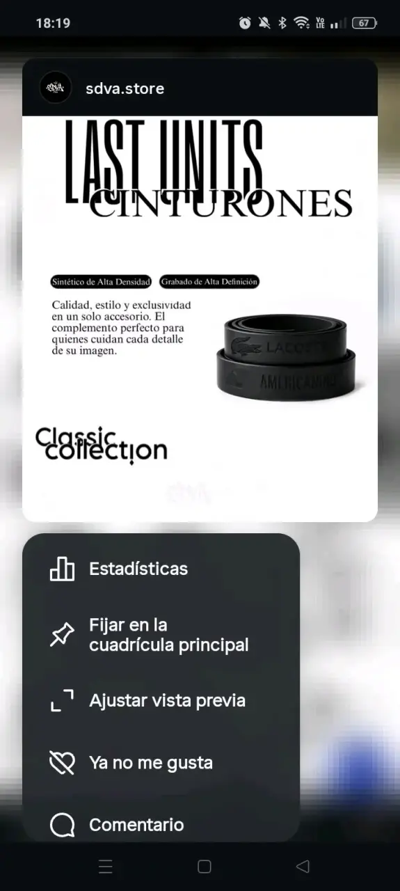 Cinturón de alta densidad negro