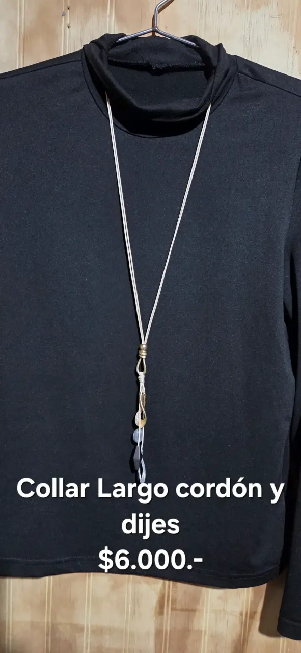 Collar largo con dijes