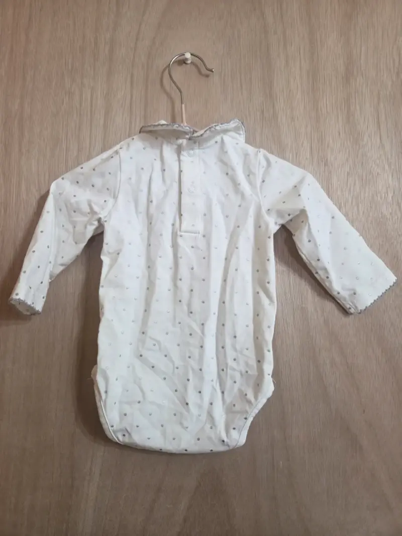 Body bebé blanco con cuello - 2
