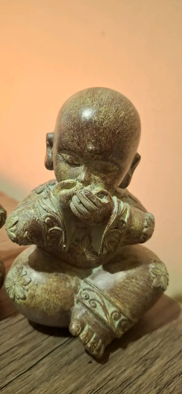 Figuras decorativas de Buda y vela - 5