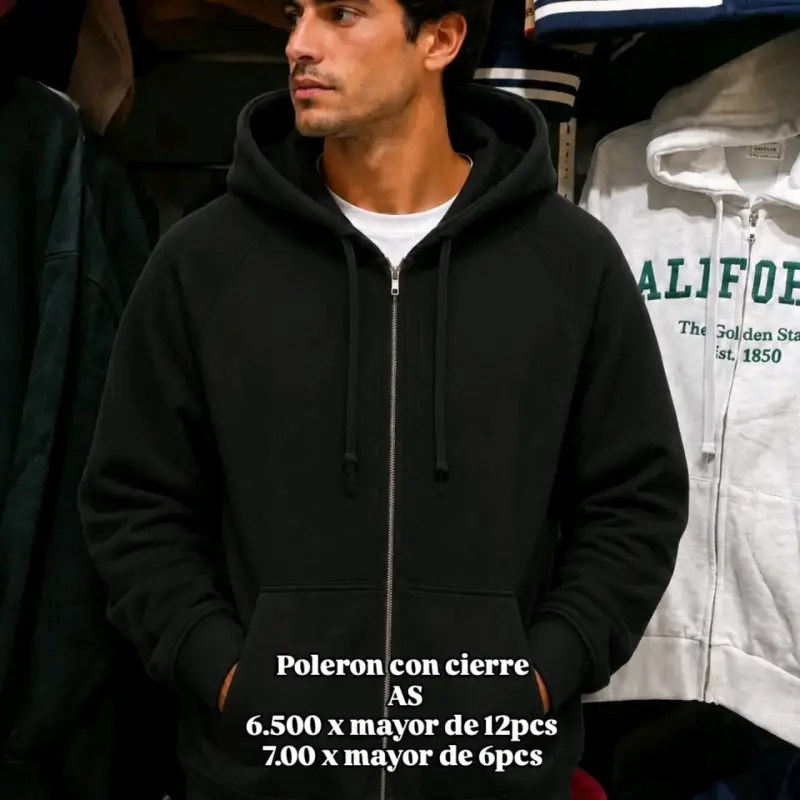 Polerón con cierre negro - 1