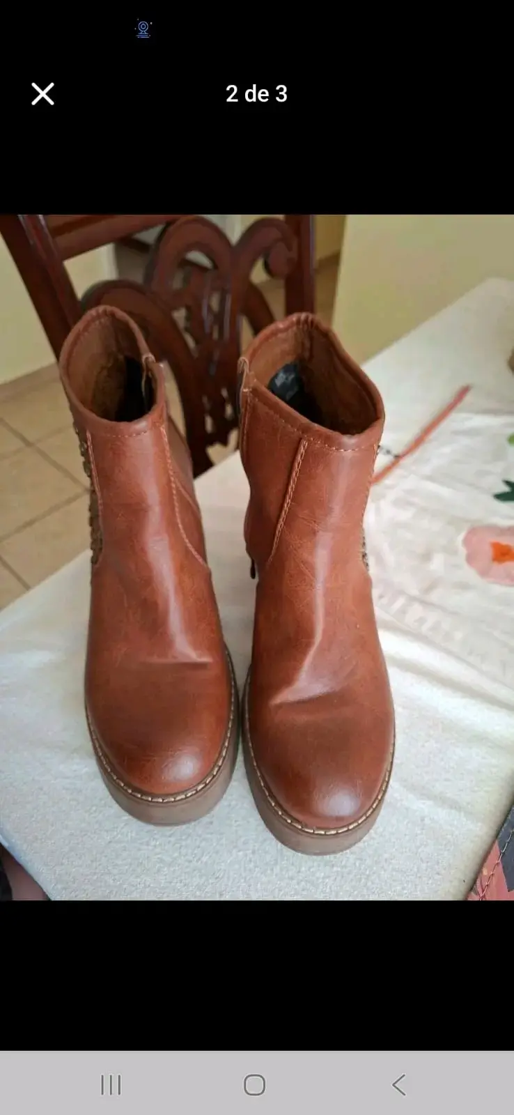 Botines marrones con tachas 39 - 2