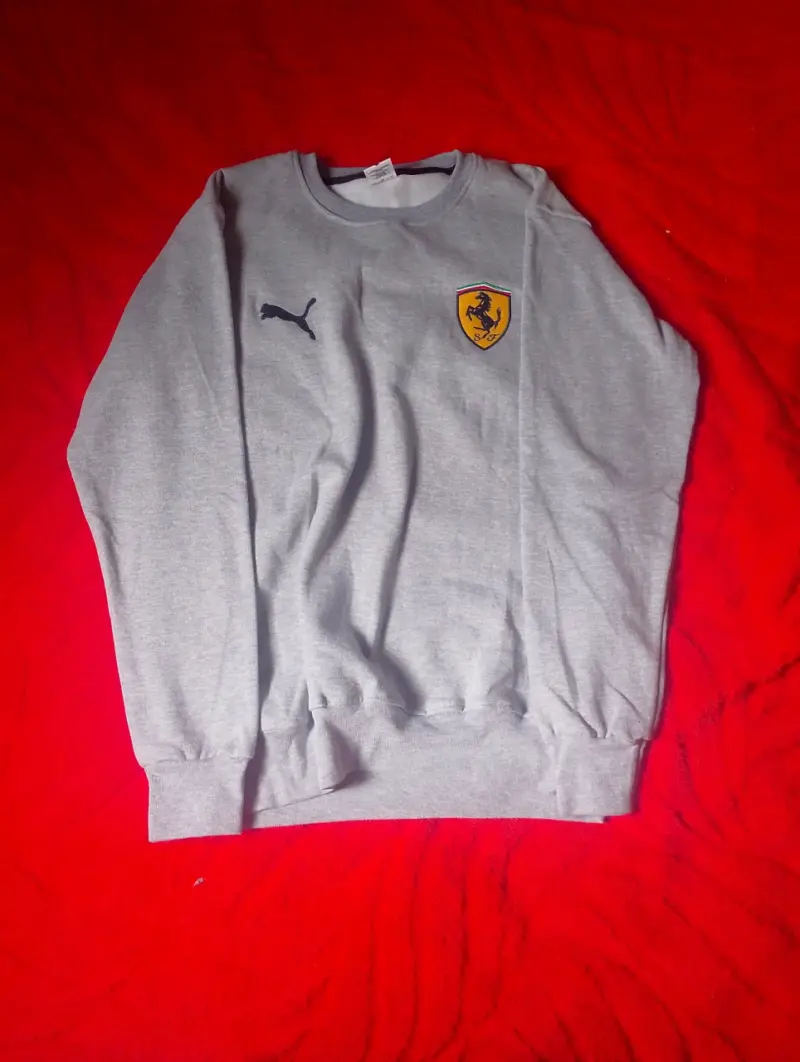 Polerón gris Puma logo grande - 4