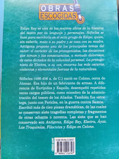 Libro Edipo Rey, Antígona y Electra - miniatura 2