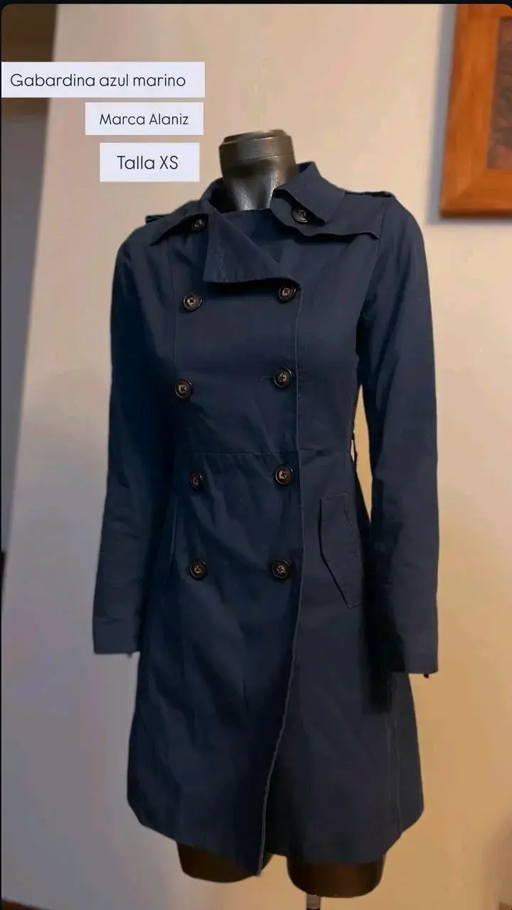 Gabardina azul marino Alaniz - 1