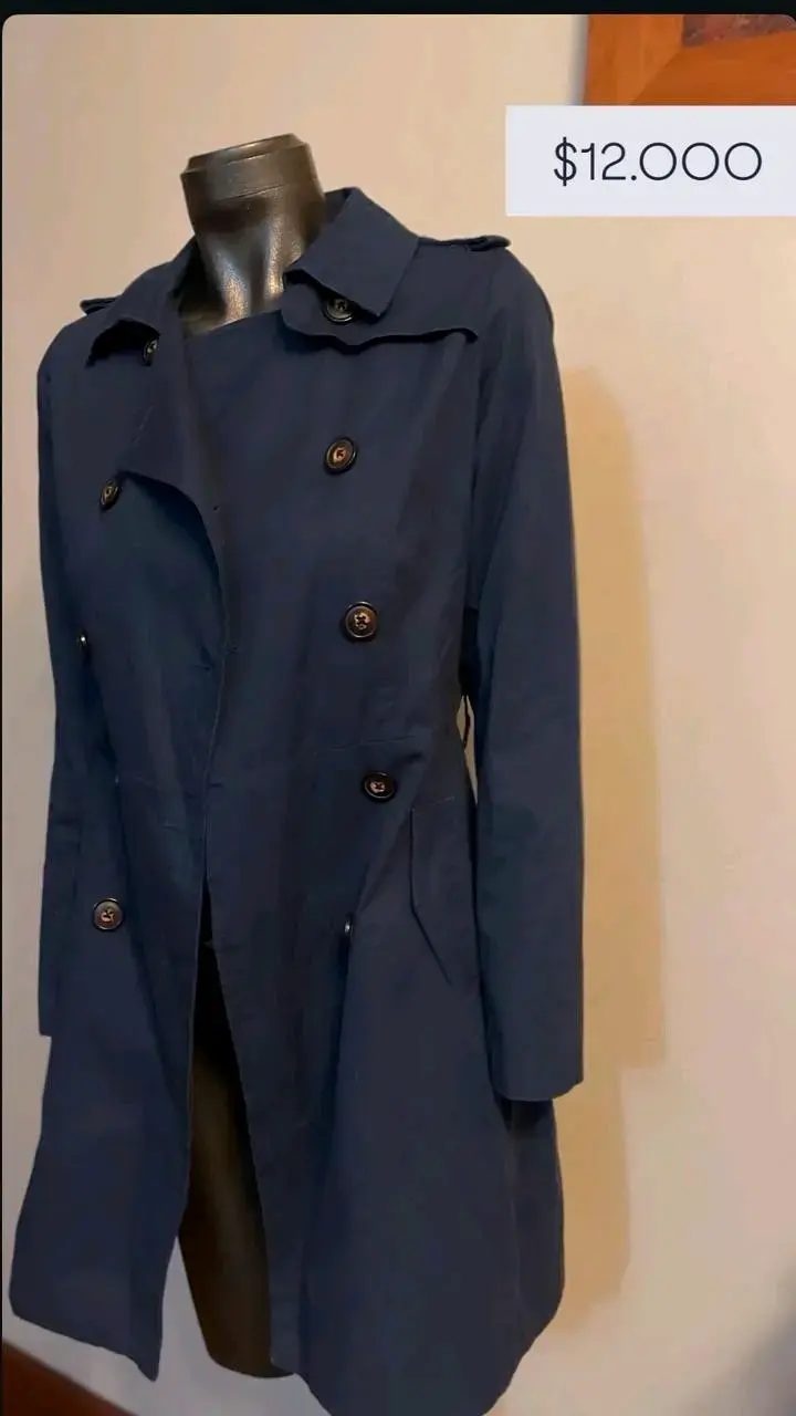 Gabardina azul marino Alaniz - 3