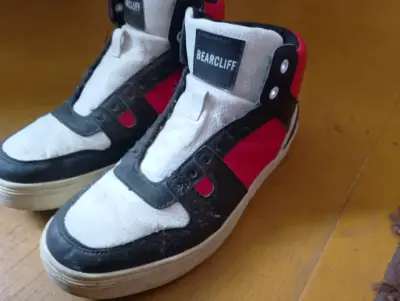 Zapatillas altas Bearcliff blanco y negro - miniatura 1