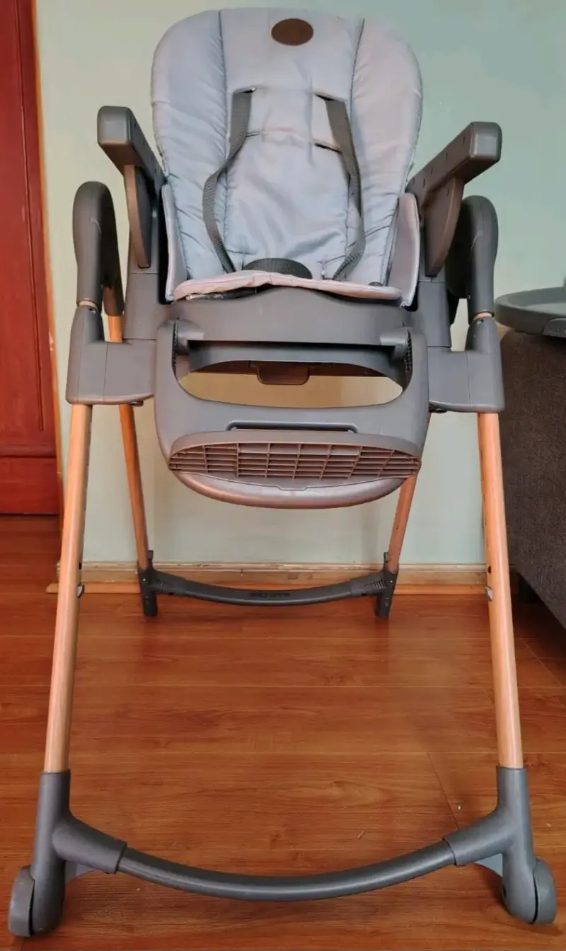 Silla de comer para bebé gris - 2