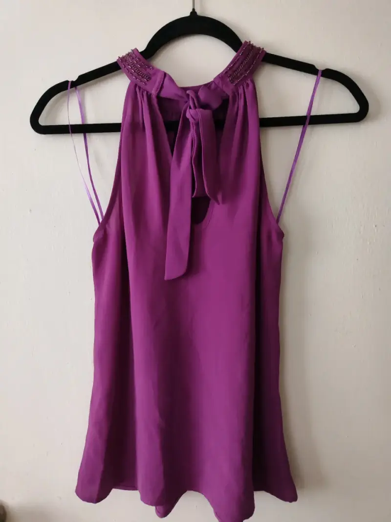 Blusa morada elegante - 3