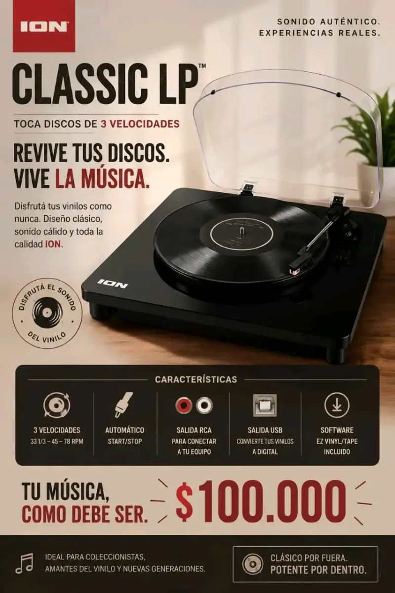 Tocadiscos ION Classic LP