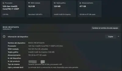 Notebook Samsung book 2 pro - miniatura 5