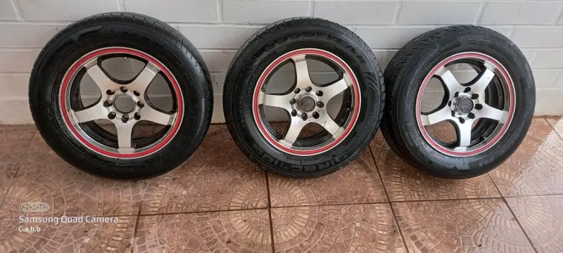3 llantas aro 14/4/100 - 1