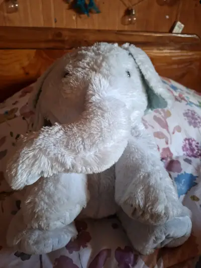 Peluche elefante celeste grande - miniatura 1