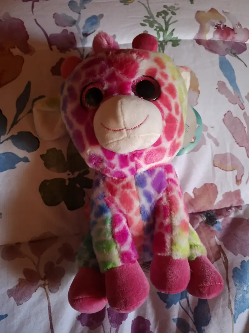 Peluche de jirafa multicolor - 1