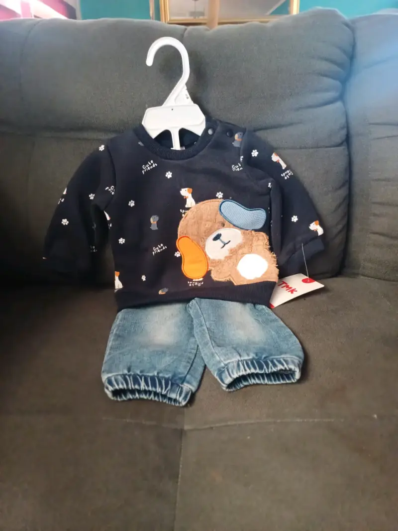 Conjunto infantil rosa con ovejita - 3