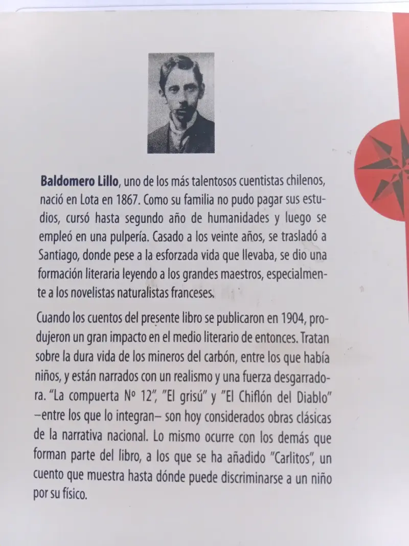 Libro Subterra de Baldomero Lillo - 2