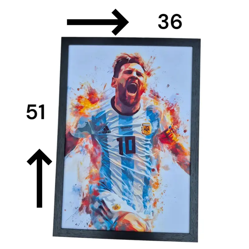 Cuadro decorativo de fútbol messi - 2