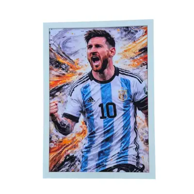 Cuadro decorativo de futbolista Messi - miniatura 2