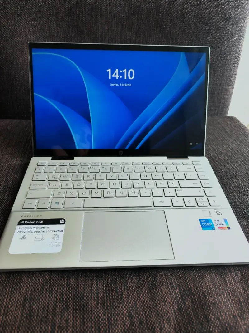 Notebook HP Pavilion x360 plateado - 1