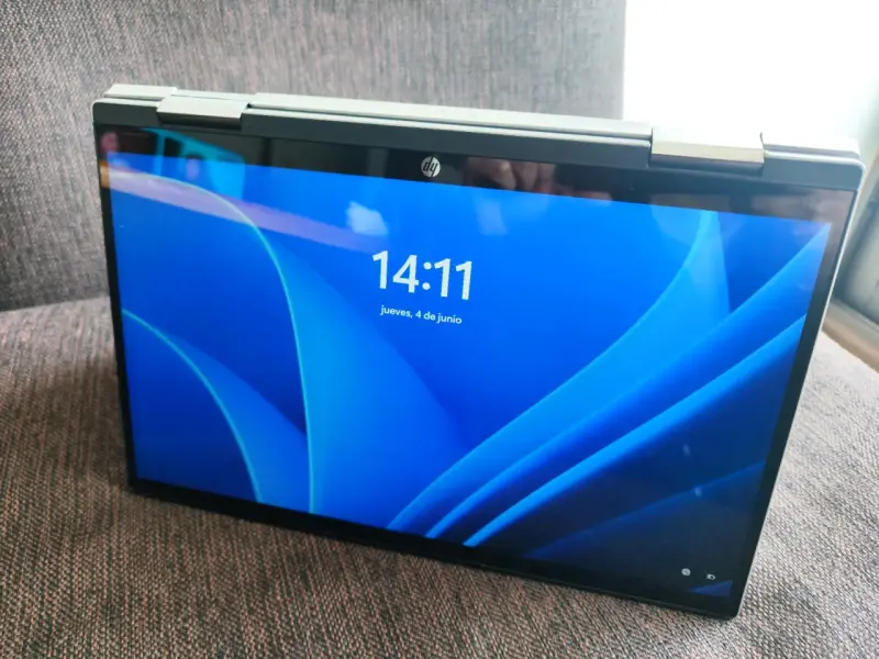 Notebook HP Pavilion x360 plateado - 6