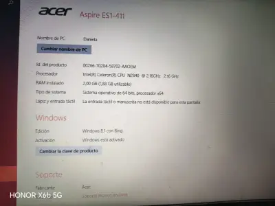 Laptop Acer en buen estado - miniatura 4