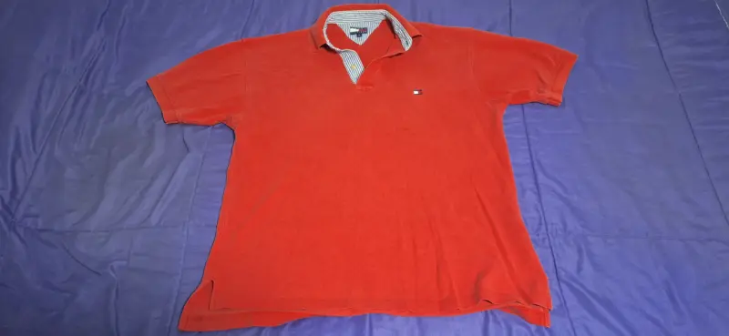 Polera polo roja de hombre - 1