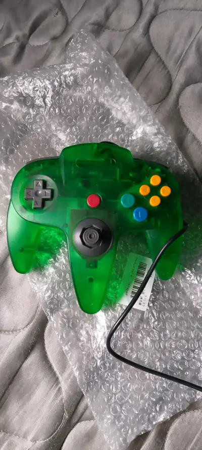 Control verde Nintendo 64 - miniatura 2