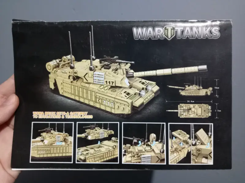 Tanque de juguete armado beige - 6