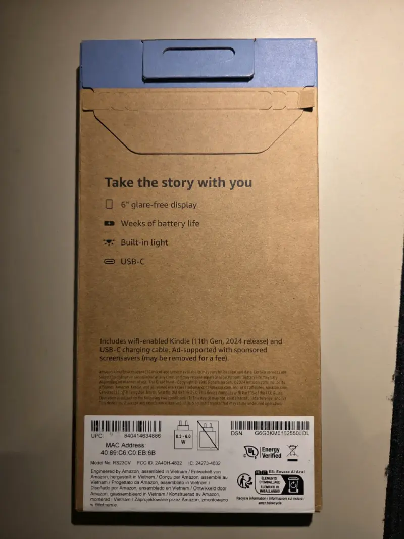 Kindle Gen 11 16GB nuevo - 2