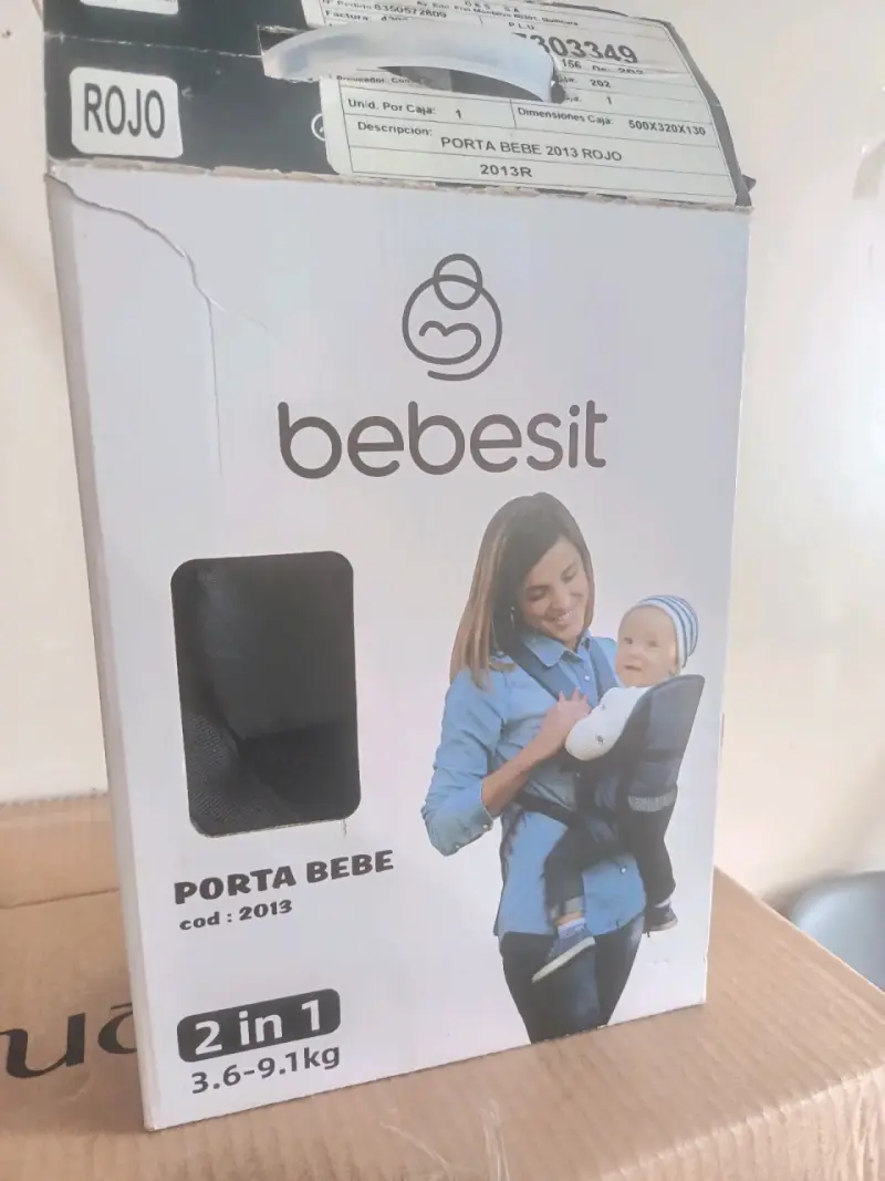Mochila portabebés Bebesit negra - 2