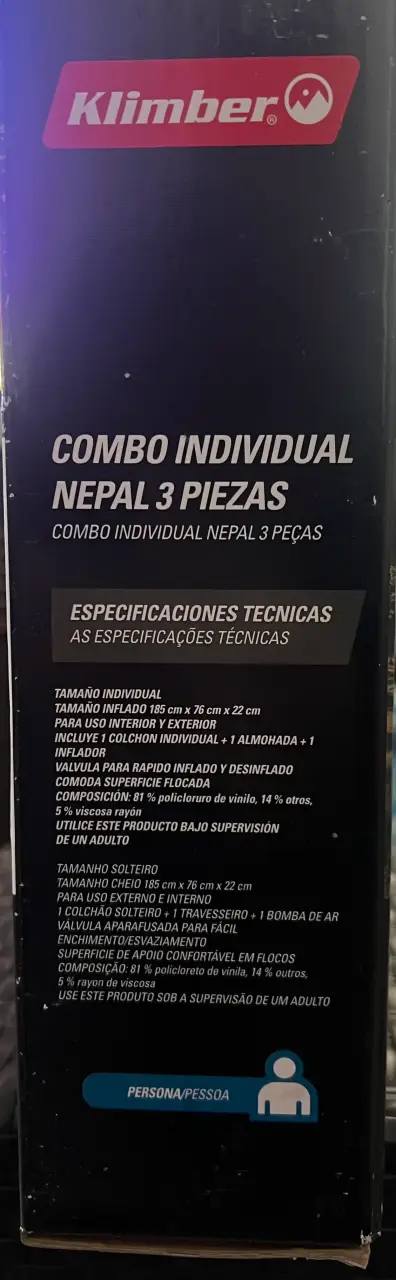 Colchón inflable Klimber individual - miniatura 3