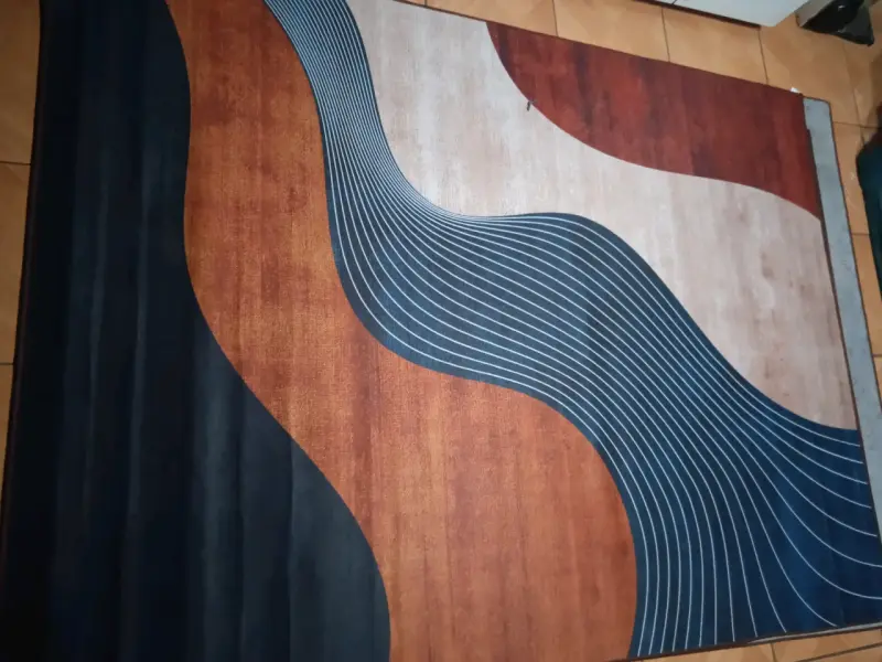 Alfombra grande con diseño floral - 2