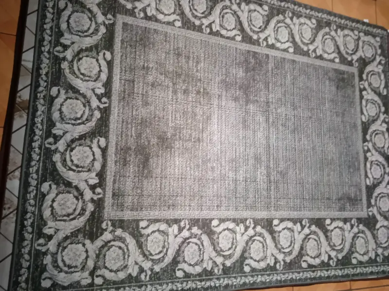 Alfombra grande con diseño floral - 5
