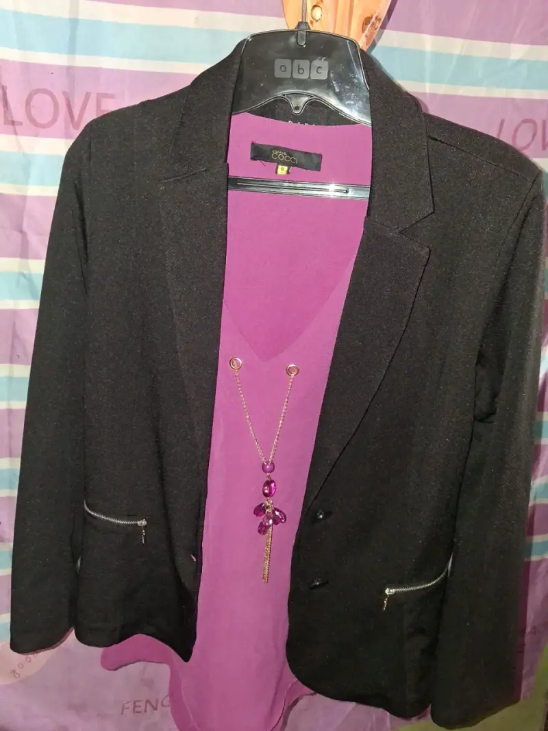 Blazer negro mujer - 1