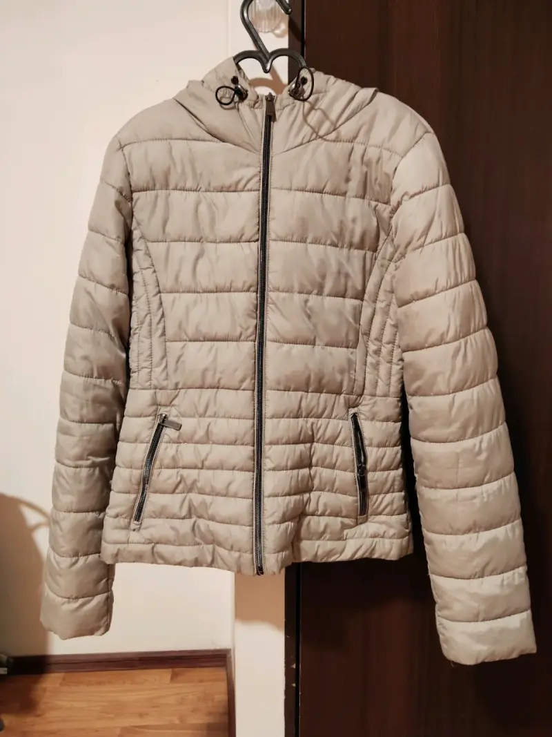 Chaqueta beige zara - 1