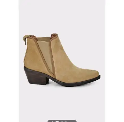 Botines de cuero beige marca Degas Número 39 - miniatura 2